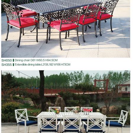 Cast aluminum patio furniture hotel furniture