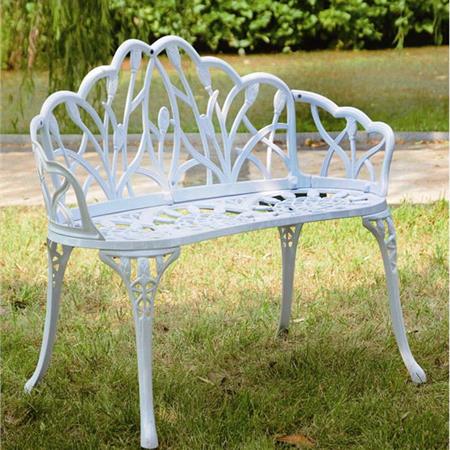 Outdoor bench garden bench cast aluminum bench chair