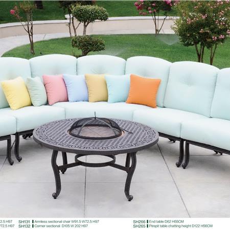 Cast aluminum patio furniture home furniture garden sofa